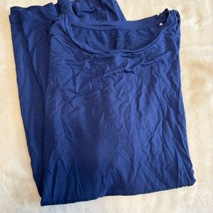 Little Sleepies Royal Blue Gray Top